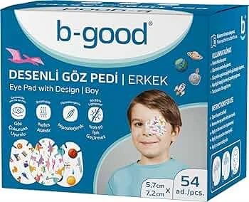 B Good Desenli Göz Pedi Erkek 100 Adet ürün görseli 1