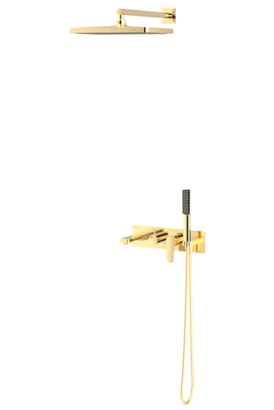 Teska Life Pro Üç Yönlü Duş Seti-Altın ürün görseli