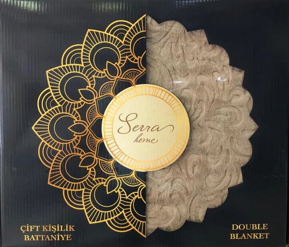 Serra Home Embos Çift Kişilik Battaniye Kutulu 220 x 240 - Resim 2
