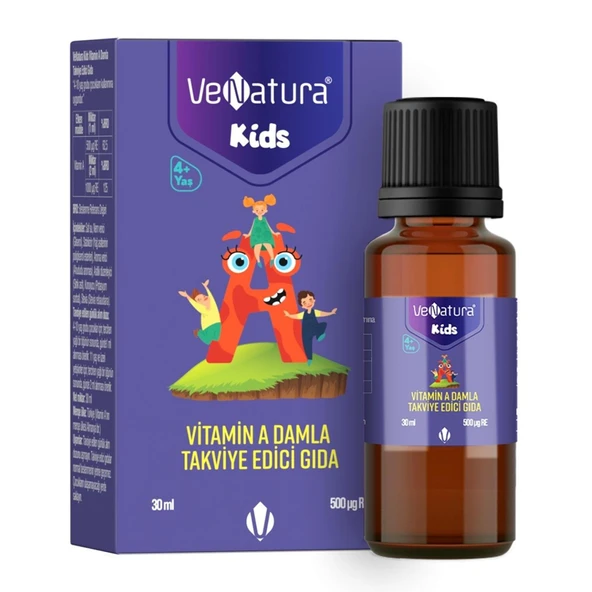 VeNatura Kids Vitamin A Damla Takviye Edici Gıda 30 ml ürün görseli