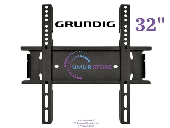 Grundig Toronto 32 GIH 6900 32 inç 32”, 39”, 40” inç Uyumlu Lcd Led TV Sabit Duvar Askı Aparatı ürün görseli