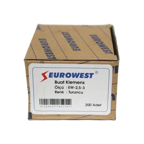 Eurowest 0,50-2,5mm Geçmeli Buat Klemensi Turuncu ürün görseli 1