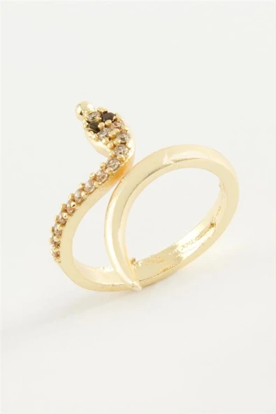 Yılan Zirkon Taşlı Yüzük