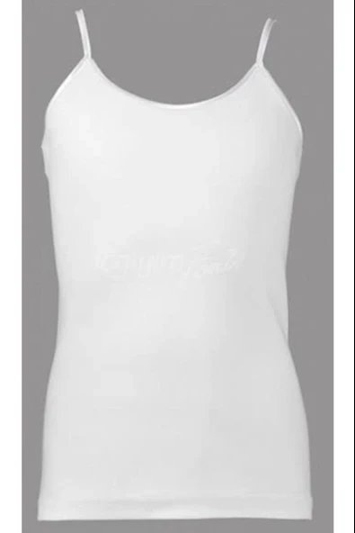 Tutku Kız Çocuk Askılı Saten Biyeli Atlet 0187 3'Lü ürün görseli