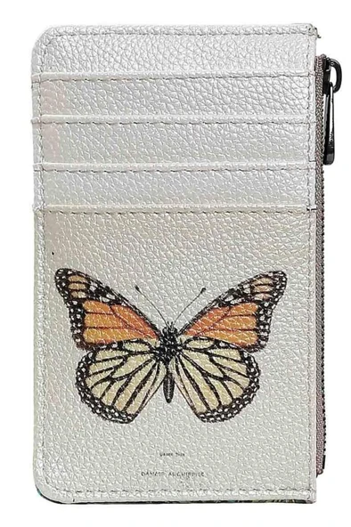 Kadın Beyaz Cüzdan - Moths and Butterflies Tasarım ürün görseli