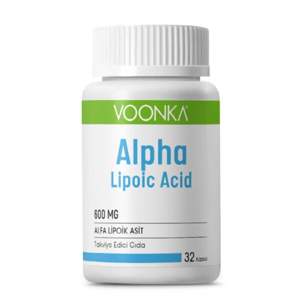 Voonka Alpha Lipoic Acid 600mg 32 Kapsül ürün görseli