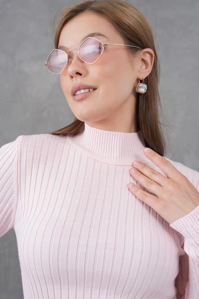 IŞŞIL 15861-Yarım Balıkçı Yaka Esnek Triko Body - 10