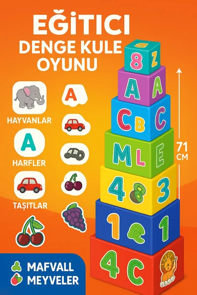 Eğitici Denge Kule Oyunu - Resim 2