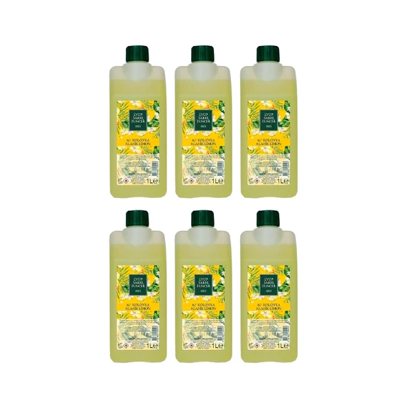 Eyüp Sabri Tuncer Klasik Limon Kolonyası Yedek Şişe 1 Litre x 6 Adet ürün görseli