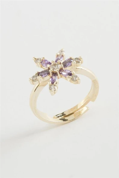 Lotus Zirkon Taşlı Yüzük