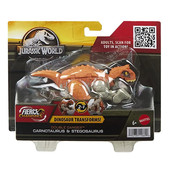 Jurassic World Double Danger HLP05 HLP07 Carnotaurus ve Stegosaurus - Resim 5