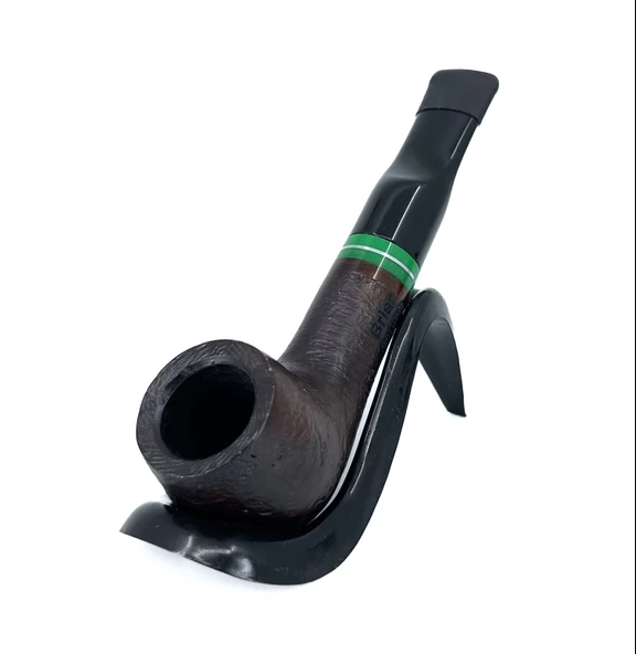 Pipsan İşlemeli El Yapımı Gül Kökü (Briar) Mini Pipo 9mm Filtreli - Model No: 12 - Resim 2