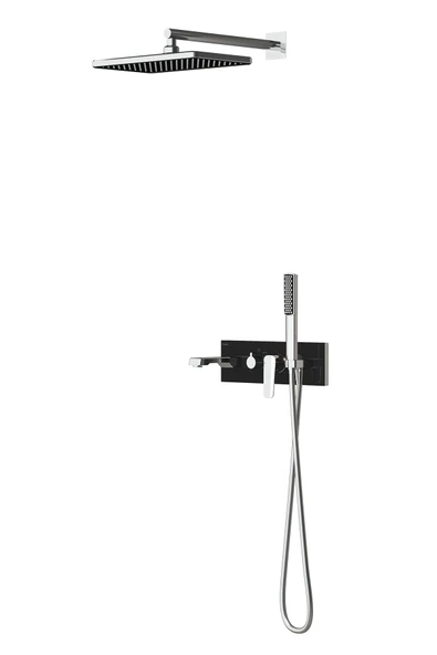 Teska Life Üç Yönlü Duş Seti-Siyah Camlı ürün görseli