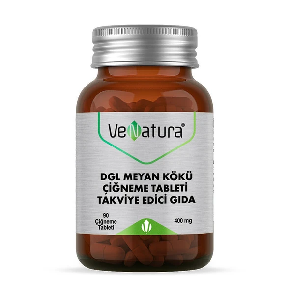 Venatura DGL Meyan Kökü Çiğneme Tableti Takviye Edici Gıda 90 Adet ürün görseli