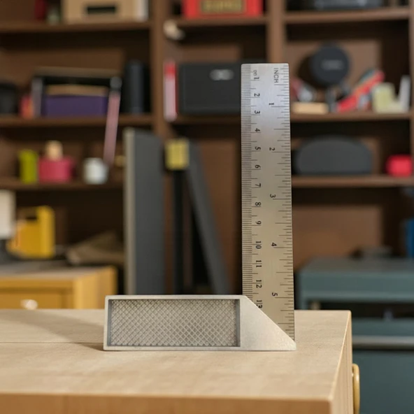 Alüminyum 15 cm 6 inch Kaynakçı L Gönye Marangoz Fayansçı Kaynakçı L Cetveli - Resim 4