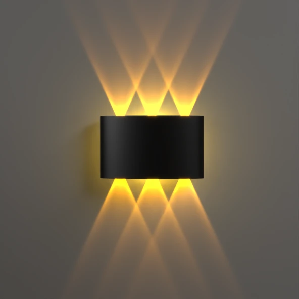 Uranüs Amber Işık Ledli Dekoratif Işık Süzmeli İç Dış Mekan Modern Aplik ürün görseli 1