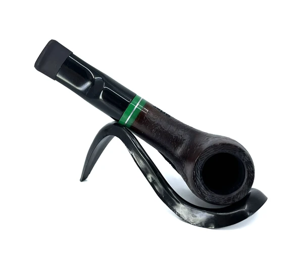 Pipsan İşlemeli El Yapımı Gül Kökü (Briar) Mini Pipo 9mm Filtreli - Model No: 12 - Resim 3