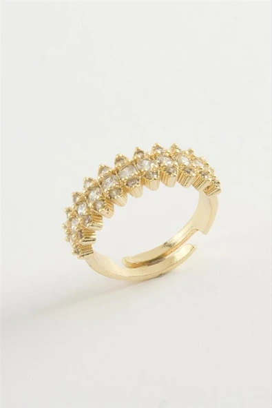 Oval Zirkon Taşlı Yüzük