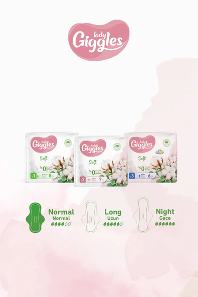 Giggles Lady Soft Hijyenik Ped Mix Paketi 42 Adet - Resim 2