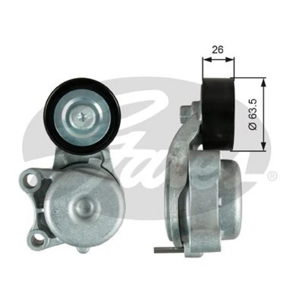 Chrysler Alternator Gergi Rulmanı Chrysler 300c Jeep Grand Cherokee 3.0 D. - Gates T39343 ürün görseli