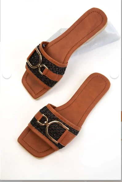 Pıer Siyah Cilt Terlik - Resim 3