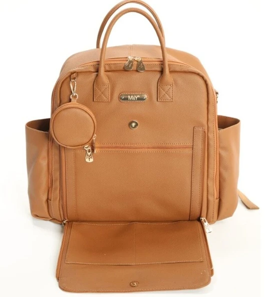 M&Y Maia Anne Bebek Bakım Sırt Çantası 7310 Taba ürün görseli