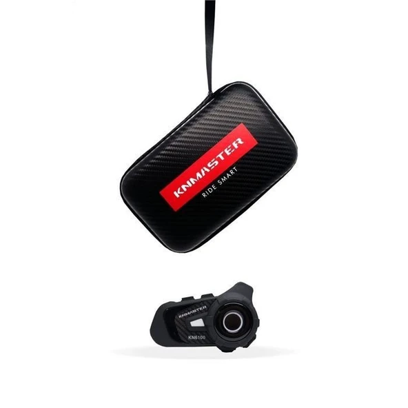 KNMASTER KN6100 PRO MOTOSİKLET KASK İNTERKOM BLUETOOTH KULAKLIK SETİ - SİYAH