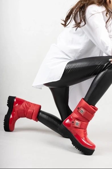 Miah Kırmızı Rugan Kar Bot - Resim 2