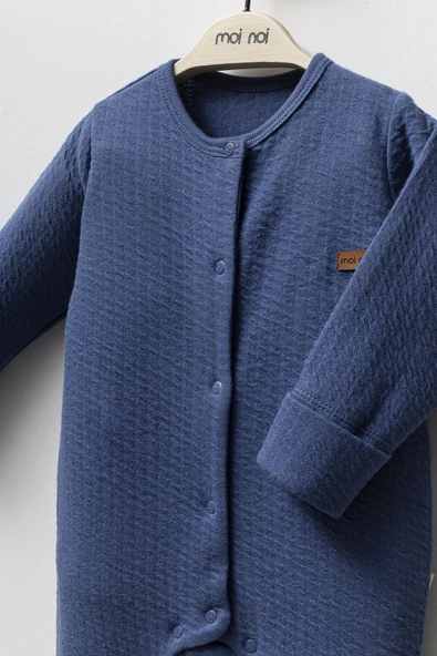 Moi Noi Şapkalı Tulum MNB1251 Navy Blue - 2