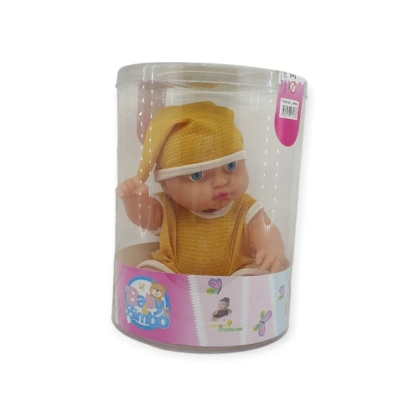 Kıyafetli Et Bebek 35 cm - LMN208 - Sarı - Resim 3