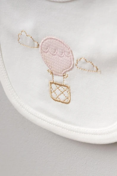 Bebitof %100 Pamuk Balonlu Tavşan Desenli 5 Parça Yenidoğan Hastane Çıkışı Zıbın Seti BBTF.PDR.20119.17 - Resim 3