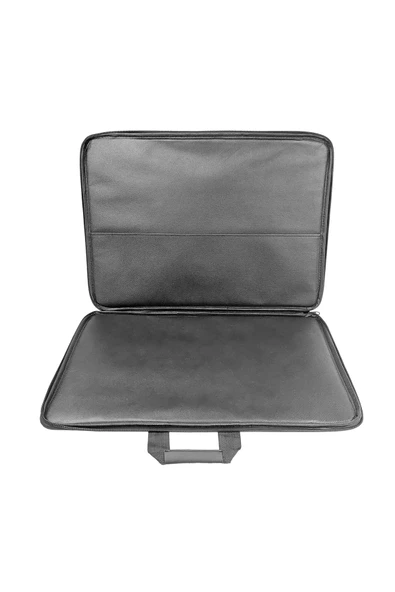 askılı, fermuarlı 35x50 resim çantası su geçirmez ketenli kumaş 35x50 proje çantası baykuş - Resim 3