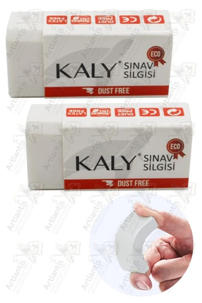Sınav Silgisi Beyaz Silgi Orta Boy 2 Adet Silka Kaly Yumuşak Sınav Silgisi Ufalanmayan Okul Büro