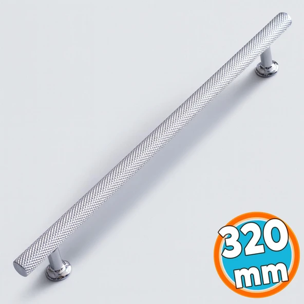 Mobilya Çekmece Mutfak Dolabı Dolap Kulpları Kapak Kulpu Kulbu Metal Kulp 320 mm Krom Renk ürün görseli