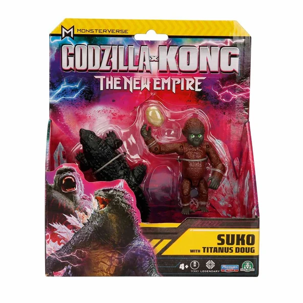 Godzilla x Kong Aksiyon Figürü 15 cm MN303000 Suko with Titanus Doug - Resim 3