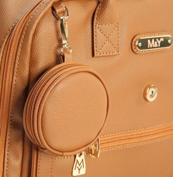 M&Y Maia Anne Bebek Bakım Sırt Çantası 7310 Taba - Resim 2