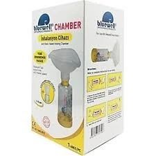 BLUEWELL Chamber Aerochamber Inhalasyon Cihazı Sarı 1-5 Yaş ürün görseli