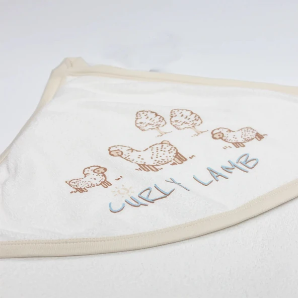 Bistyle Curly Lamb Tulum 15108 Bej Mavi Ekru - 2