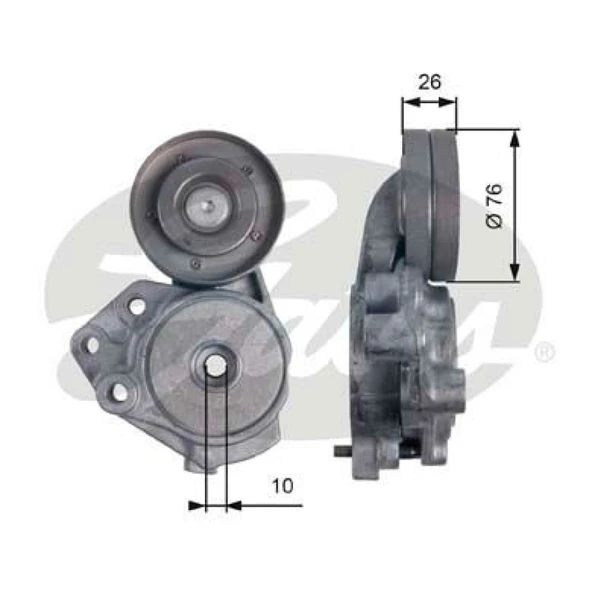 Vag Alternator Rulmanı Vw: Golf V 1.4tsi 06-08 Jetta III 1.4tsi 06-10 IV 11- Touran 1.4fsi 06-10 - Gates T39173 ürün görseli