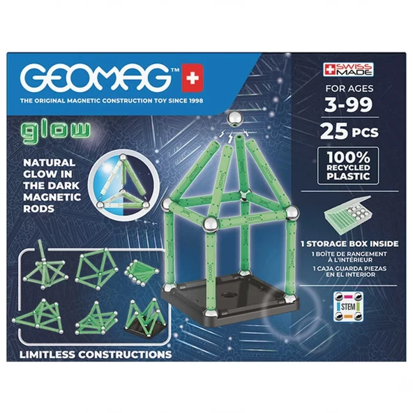 Çocuk Geomag Glow Manyetik Zeka Oyunu 25 Parça - Resim 5
