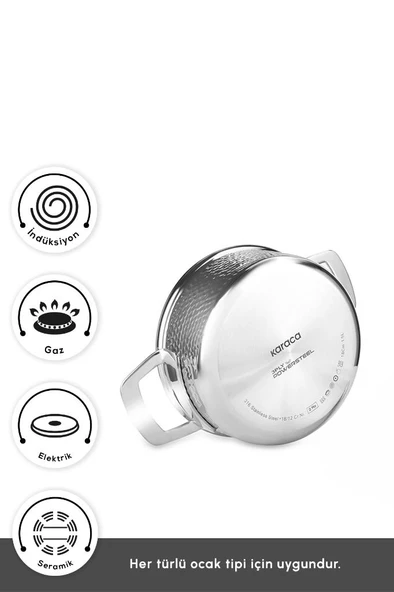 Power Steel 316+ 3Ply Voyager İndüksiyon Tabanlı 8 Parça Çelik Tencere Seti - Resim 4