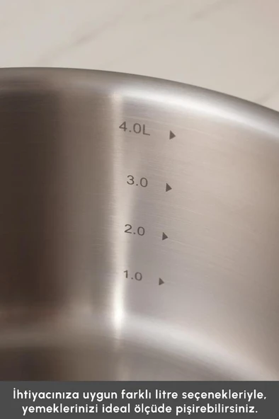 Power Steel 316+ 3Ply Voyager İndüksiyon Tabanlı 8 Parça Çelik Tencere Seti - Resim 5