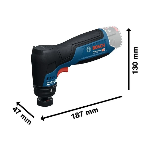 Bosch GSS 12V-32 Akülü 32 mm Zımpara Makinesi Solo - Resim 2