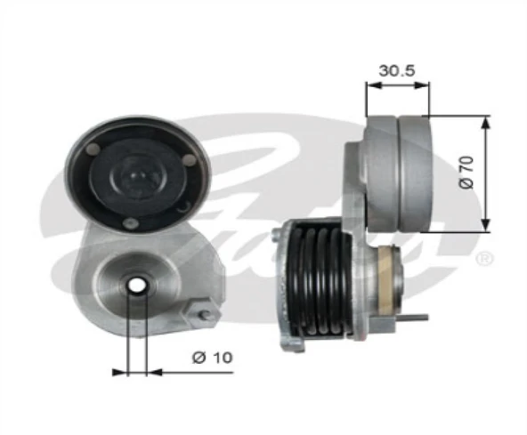 Av V Kayıs Gergisi Komple - Kanallı V Kayısı - Gts T38664 - Resim 1
