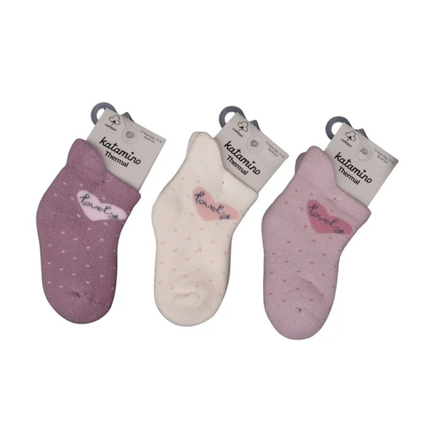 Katamino Arçin Havlu Kız Bebek Soket Çorap K45901 Asorti ürün görseli