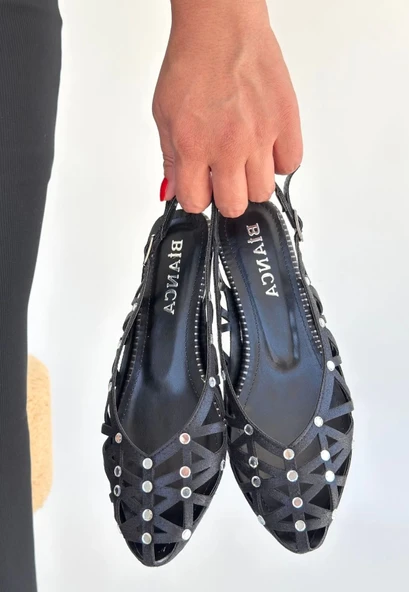 Faty Siyah Cilt Babet Ayakkabı ürün görseli