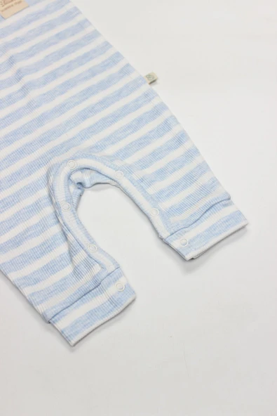 Bistyle Line Colors Yarım Kol Patiksiz Tulum 15126 Mavi - 4