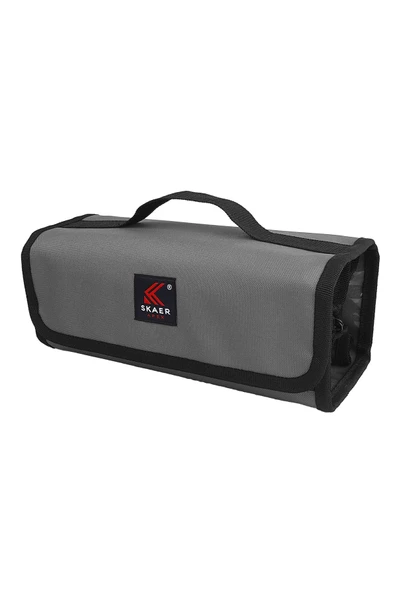 4 bölmeli kalem kutusu ( 4 bölmeli kalemlik ) gri 1 adet ürün görseli 1