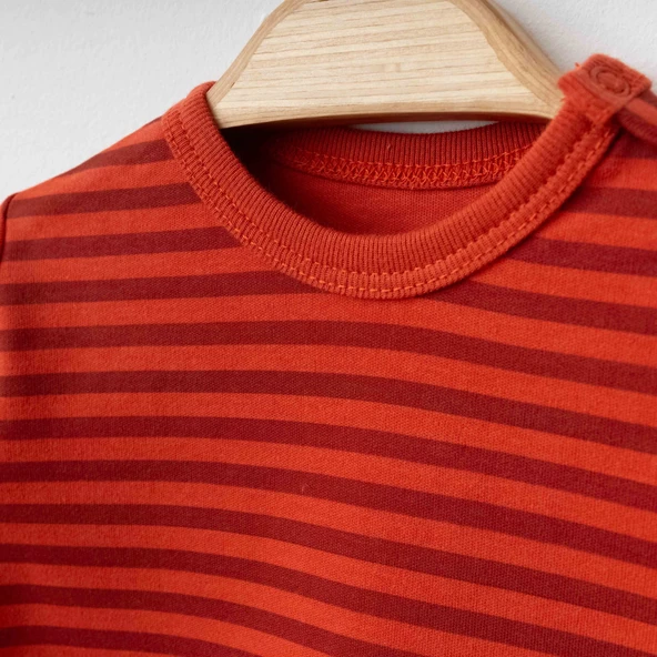 Eslenza Baby Organik 2'li Tulum 0048 Kiremit - 2