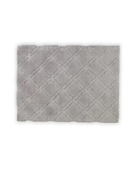 Schafer Home Floss Pamuk 2 li Banyo Paspası-Gri - Resim 2